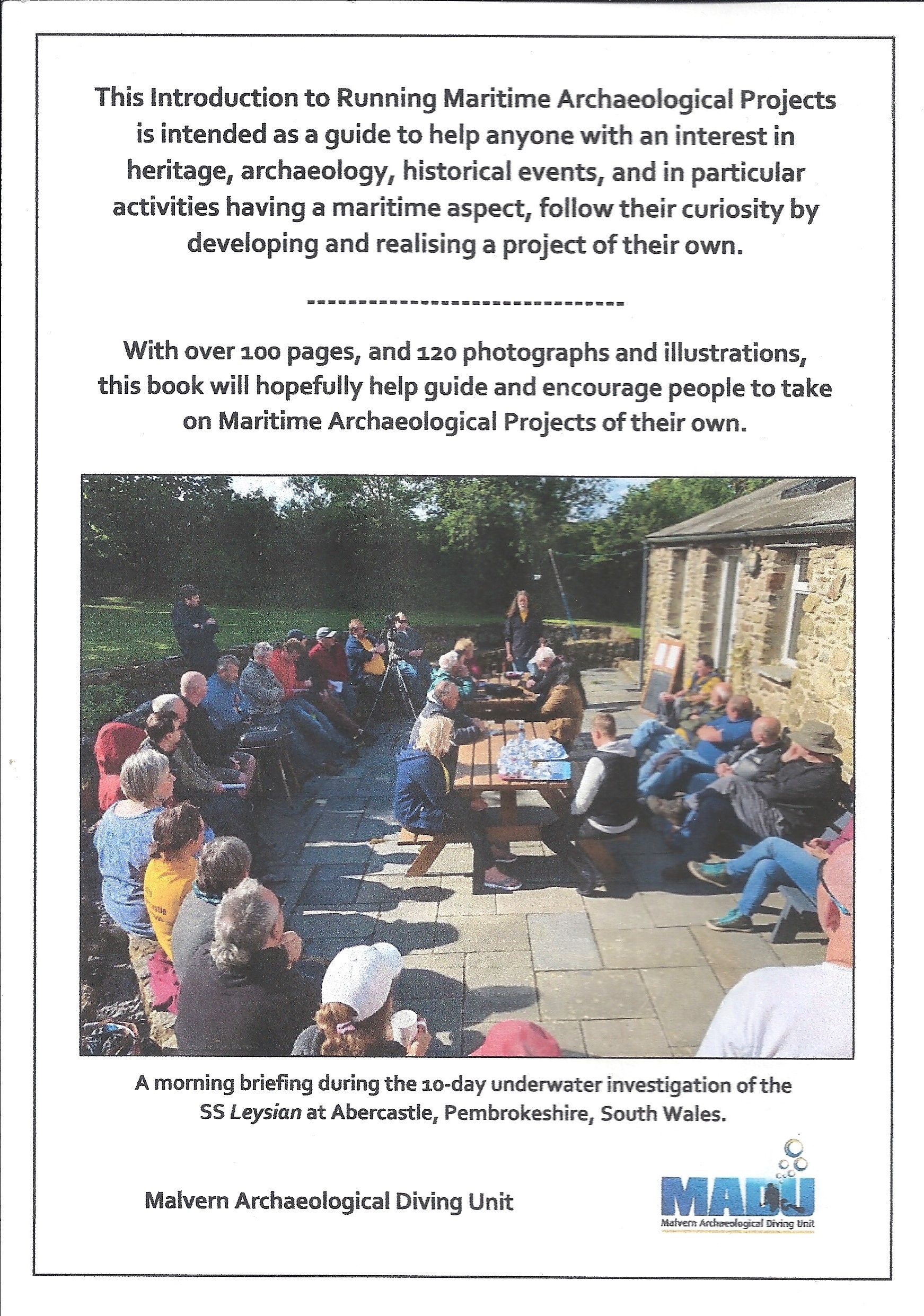 An Introduction to Running Maritime Archaeological Projects - Rear Cover